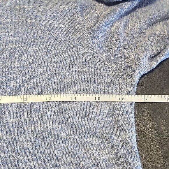 LOGO Lori Goldstein Womens blue tunic sweater Size XXS preppy casual knit boho - Picture 6 of 9